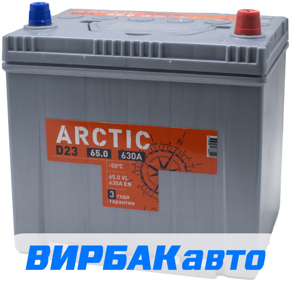 Аккумулятор TITAN ARCTIC Asia 65 Ач 630 А обратная полярность